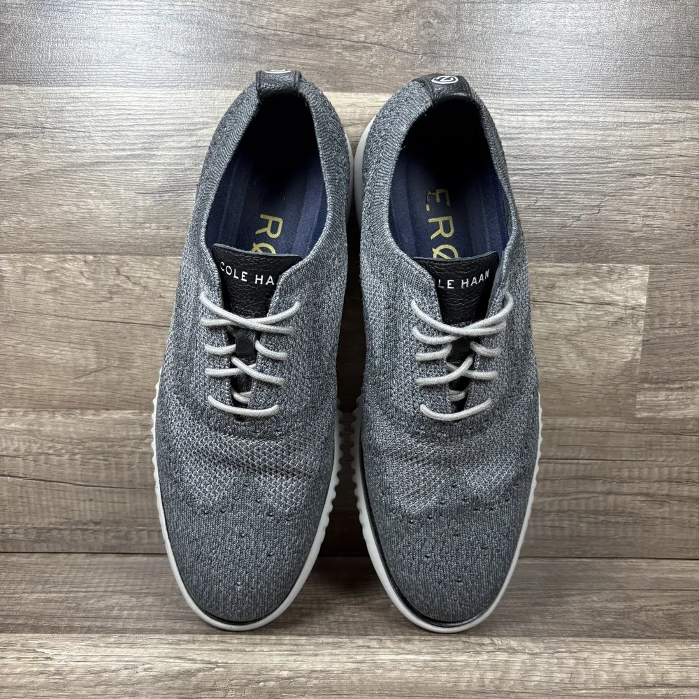 Cole Haan Zerogrand Knit Oxford Gray Mens US Size 10 C27565 Sneakers